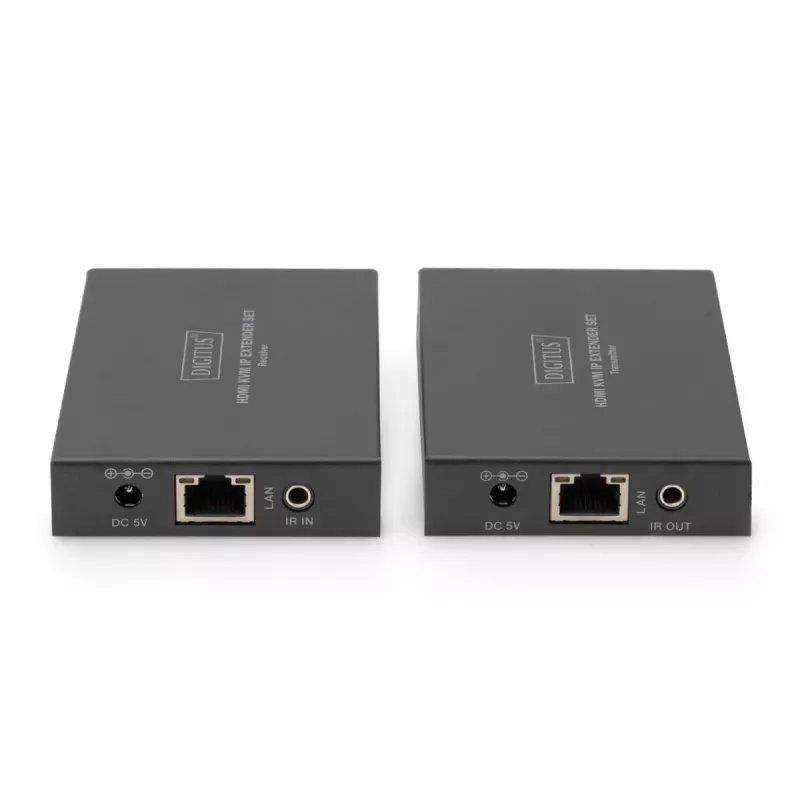Trasmettitore e ricevitore AV, Digitus, set extender HDMI KVM IP, 1920 x 1200 pixel, 150 m