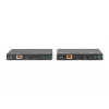 DIGITUS DS-55508 kit extender HDMI 4K HDBaseT, 150 m, 4K/60Hz, 18 Gbps, YUV 4:4:4, HDR, PoC, RS-232, IR
