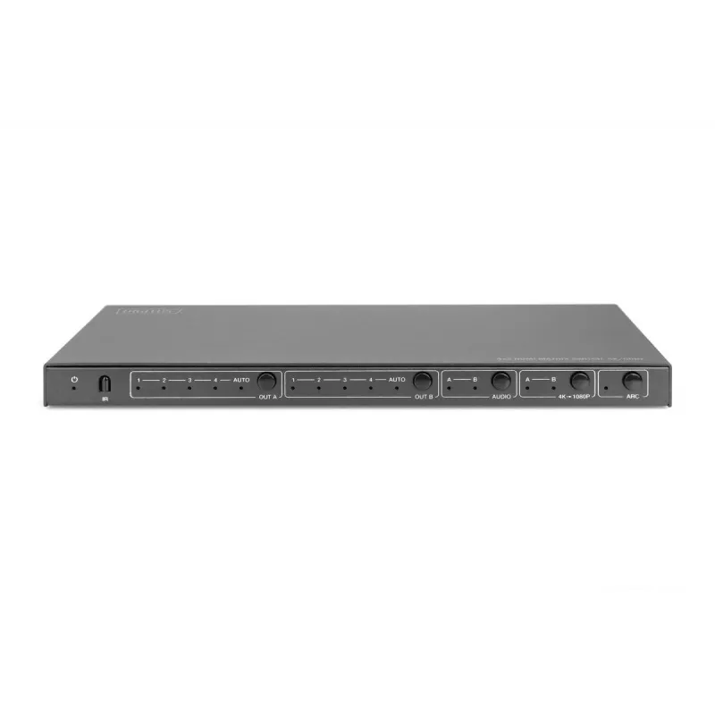 Switch matrice HDMI DIGITUS 4x 2 4K/60Hz scaler EDIDARC HDCP 2.2 18 Gbps