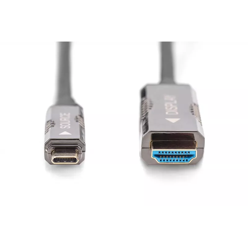 Cavo adattatore USB - Type-C a HDMI AOC FO DIGITUS versione HDMI 2.0; Max 4Kx2K@60Hz; 20 m