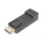 Adattatore DisplayPort DIGITUS, DP - HDMI Type-A M/F, con blocco, DP 1.1a, Full HD, CE nero