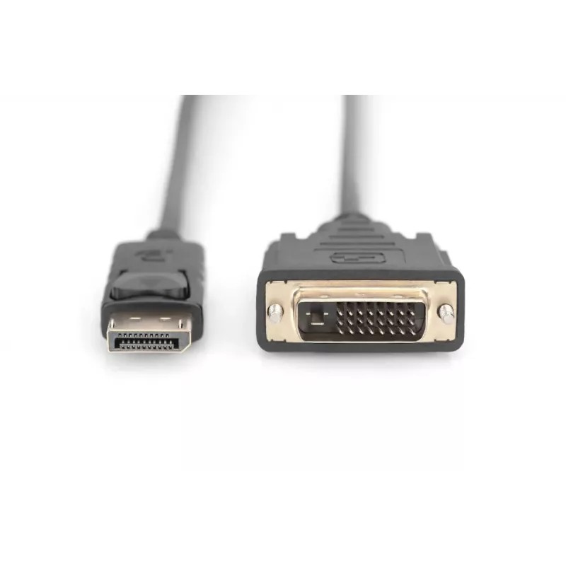 Cavo adattatore DisplayPort DIGITUS, DP - DVI (24+1) M/M, 2 m con blocco, DP 1.1a CE nero