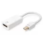 Cavo adattatore DisplayPort DIGITUS ASSMANN, Mini-DP - HDMI Type-A M/F, 20 cm HDMI Ver. 2.0, attivo, CE, oro, bianco