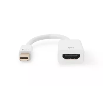 Cavo adattatore DisplayPort DIGITUS ASSMANN, Mini-DP - HDMI Type-A M/F, 20 cm HDMI Ver. 2.0, attivo, CE, oro, bianco