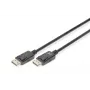 Cavo di collegamento DisplayPort DIGITUS, DP M/M, 3 m con blocco, DP 1.2, Ultra HD 4K nero
