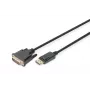 Cavo DIGITUS DP - DVI-D 3M nero DP - DVI con blocco DP 1.1a