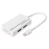 Adattatore DIGITUS MiniDP su DP HDMI+DVI 20 cm compatibile DP 1.1a bianco