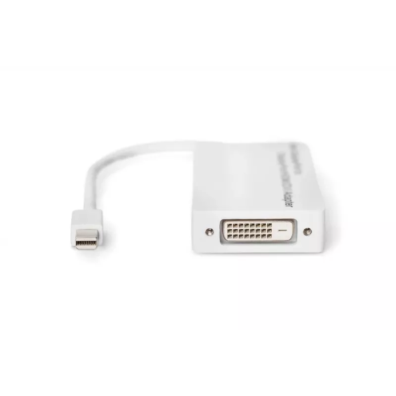 DIGITUS DB-340509-002-W adattatore da Mini DisplayPort a DisplayPort/HDMI/DVI, 1080p/60 Hz, 0,2 m, bianco