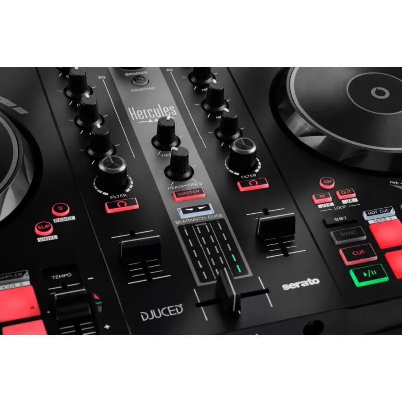 Vinyl-scratcher Hercules INPULSE 300 MK2 nero, rosso