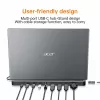 Acer 13-in-1 Type-C Minidock con filo USB 3.2 Gen 1 nero