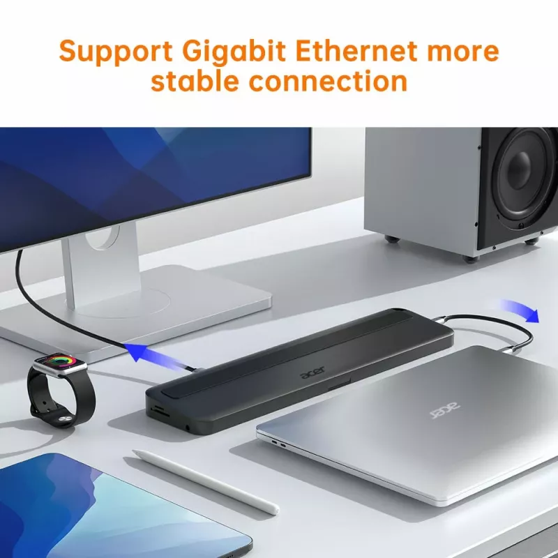 Acer 13-in-1 Type-C Minidock con filo USB 3.2 Gen 1 nero