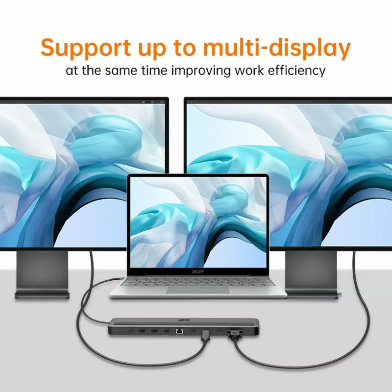 Acer 13-in-1 Type-C Minidock con filo USB 3.2 Gen 1 nero