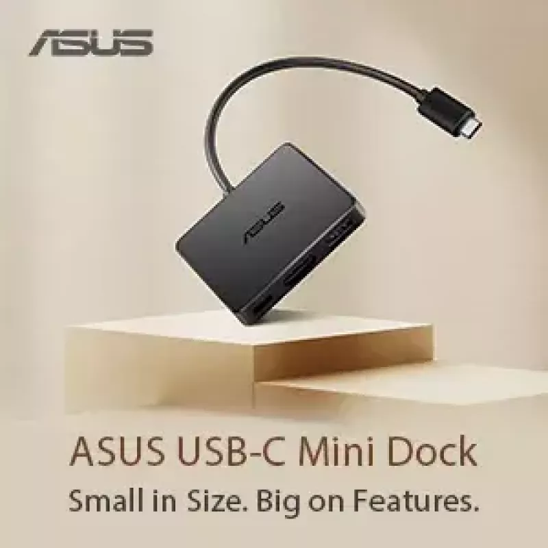 ASUS USB-C Mini Dock con filo USB 3.2 Gen 2 (3.1 Gen 2) Type-C nero