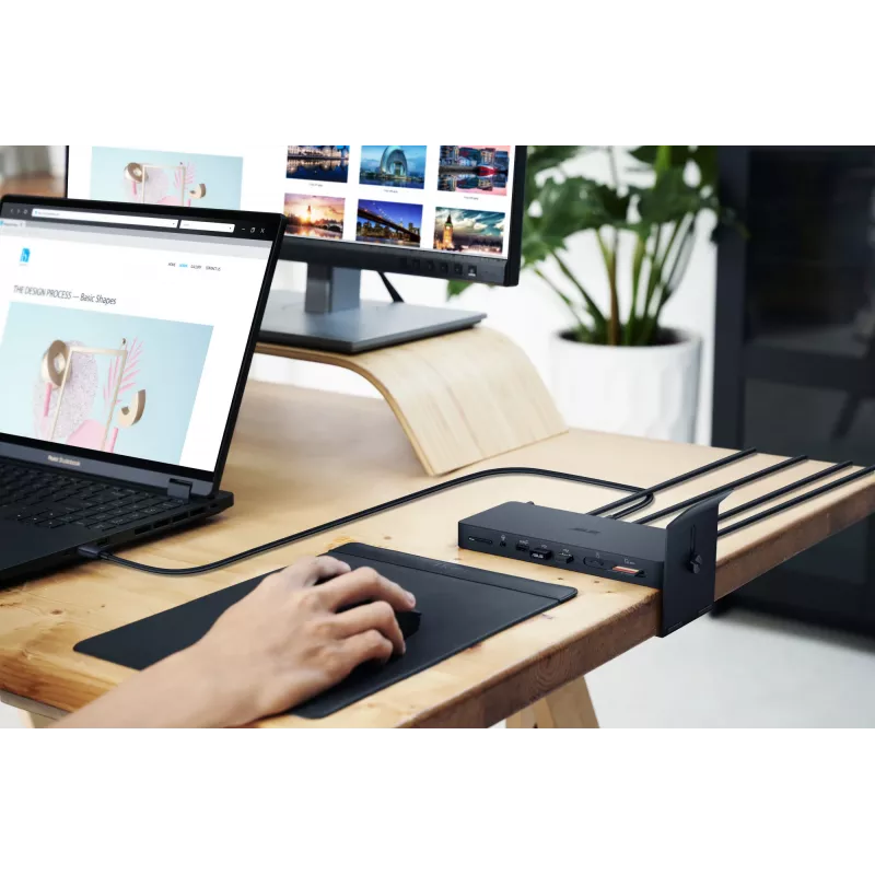 Docking station ASUS DC500 Thunderbolt 4 Triple 4K, 150W PD, 3 display, 2x HDMI 2.1, 2x USB-A, 2x USB2.0, RJ-45, MicroSD