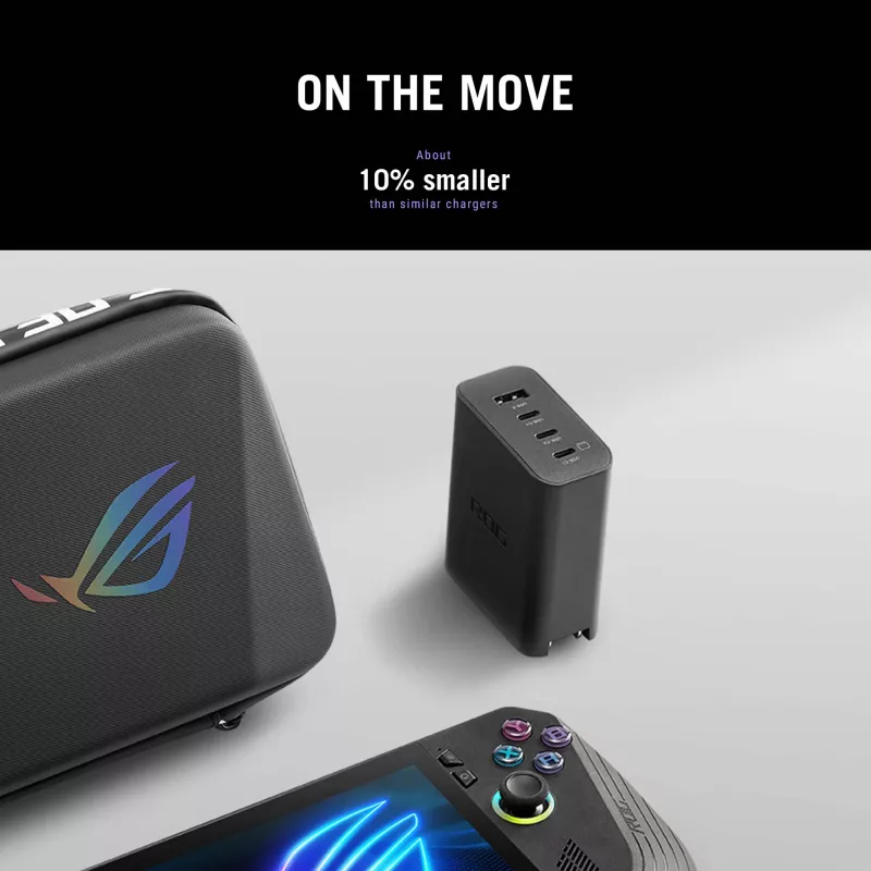 ASUS ROG 140W USB-C GaN universale nero AC ricarica rapida per interni