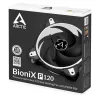 ARCTIC BioniX P120 (bianco) – ventola gaming 120 mm a pressione ottimizzata con PWM PST