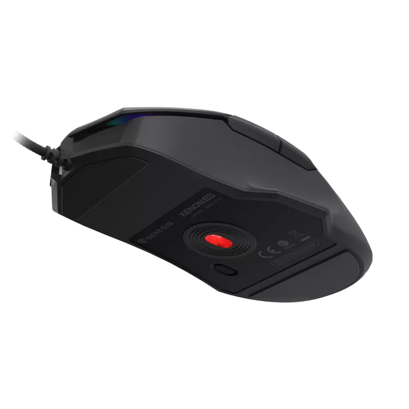 GENESIS Xenon 220 G2 mouse gaming ambidestro USB Type-A ottico 12800 DPI