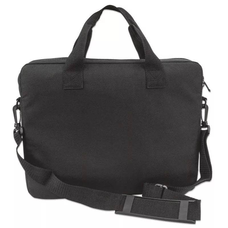 Borsa per laptop Manhattan London 14,1 inch, top loader, nero, LOW COST, scomparto accessori, tracolla rimovibile, custodia per notebook, tre anni di garanzia