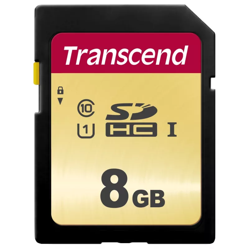 TRANSCEND scheda SDHC 500S 8 GB UHS-I U1 MLC