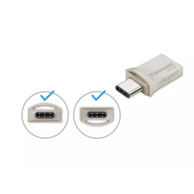 Transcend Jetflash 890 - 256GB Chiavetta USB - USB 3.1 / Type-C