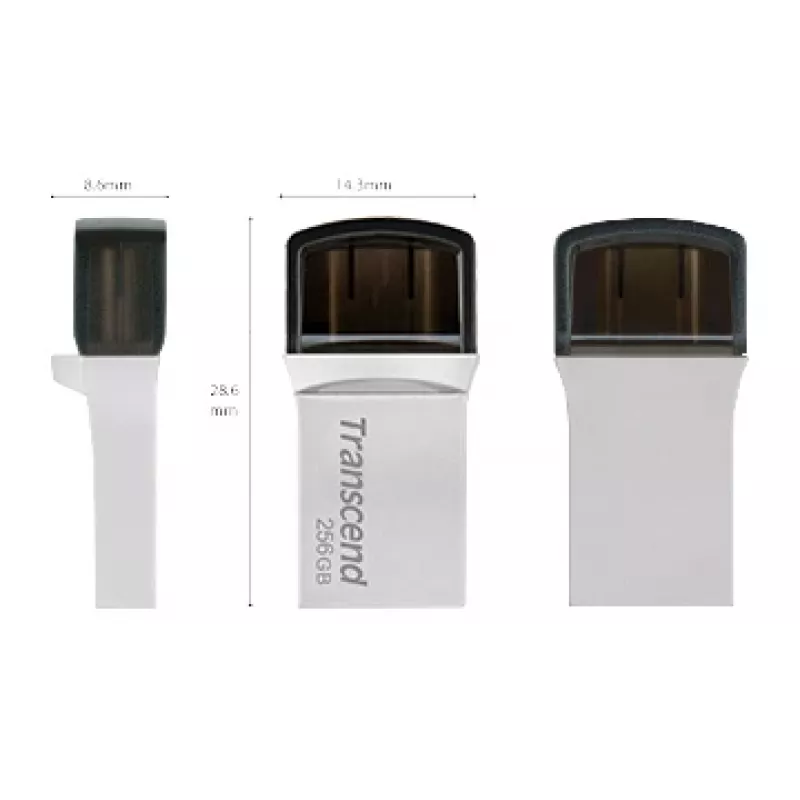 Transcend Jetflash 890 - 256GB Chiavetta USB - USB 3.1 / Type-C