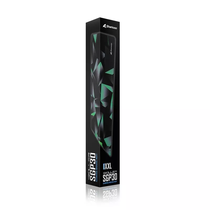 SHARKOON tappetino mouse gaming Sgp30 – nero/verde/grigio