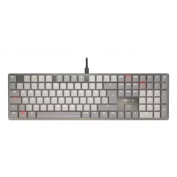 Tastiera CHERRY KC 500 MX LP home/office USB QWERTZ tedesco grigio