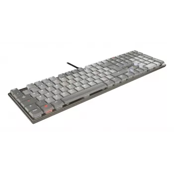 Tastiera CHERRY KC 500 MX LP home/office USB QWERTZ tedesco grigio