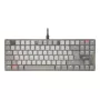 Cherry KC 500 MX LP TKL tastiera meccanica, 80 %, switch Cherry MX Low Profile 2.0 Ivory, retroilluminazione bianca, QWERTZ tedesco, USB cablata, grigia