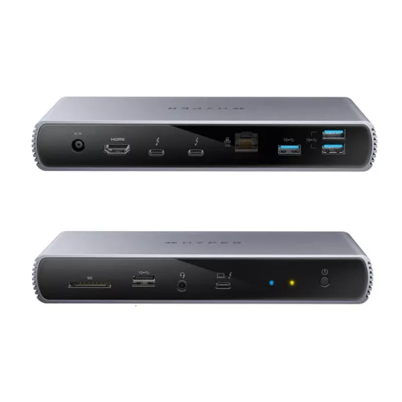 Targus HDTB4D-EUZ docking station per laptop/replicatore di porte Thunderbolt 4 grigio