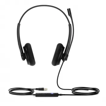 Yealink UH34 Lite Dual Teams cuffia, con filo, 20 - 20000 Hz, ufficio/call center, 110 g, cuffia, nero