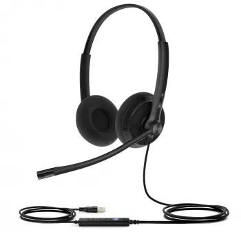 Yealink UH34 Lite Dual Teams cuffia, con filo, 20 - 20000 Hz, ufficio/call center, 110 g, cuffia, nero