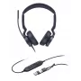 Yealink UH46 Dual UC cuffie USB-C/A, con filo, 20 - 20000 Hz, ufficio/call center, 166 g, cuffie, nero