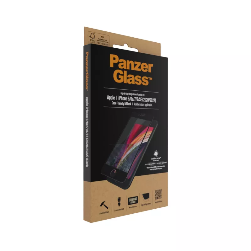 PanzerGlass® protezione display iPhone 8 | 7 | 6s | 6 | SE (2020/2022) | Edge-to-Edge
