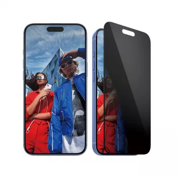 PanzerGlass® Privacy Screen Protector iPhone 16 Plus | 15 Plus | Ultra-Wide Fit con EasyAligner