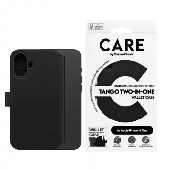 PanzerGlass CARE™ by ® Tango 2-in-1 Wallet Case con MagSafe iPhone 16 Plus