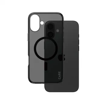 PanzerGlass CARE™ by ® Urban Combat Case Smokey con nero MagSafe iPhone 16 Plus