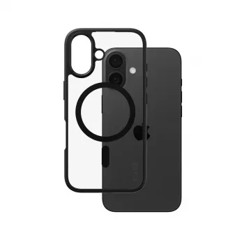 PanzerGlass CARE™ by ® Urban Combat custodia trasparente con cornice nera e MagSafe iPhone 16
