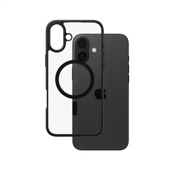PanzerGlass CARE™ by ® Urban Combat Case trasparente con cornice nera e MagSafe per iPhone 16 Plus