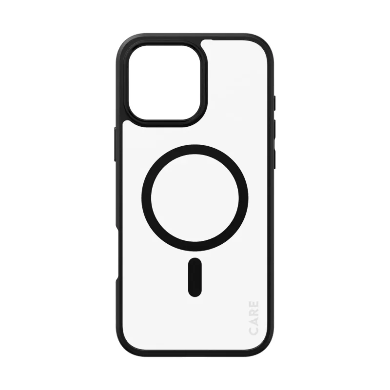 PanzerGlass CARE™ by ® Urban Combat Case trasparente con cornice nera e MagSafe per iPhone 16 Pro Max