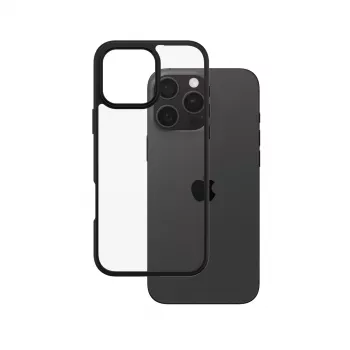PanzerGlass CARE™ by ® Urban Combat Case Trasparente con Cornice Nera iPhone 16 Pro Max