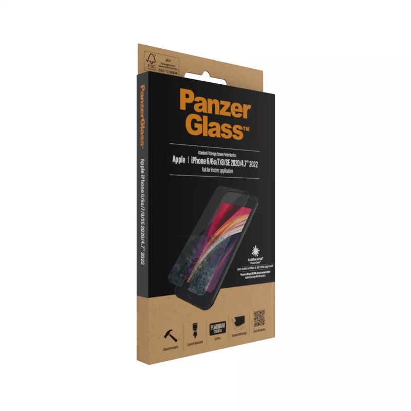 PanzerGlass ® protezione display iPhone 8 | 7 | 6s | 6 | SE (2020/2022) | Standard Fit