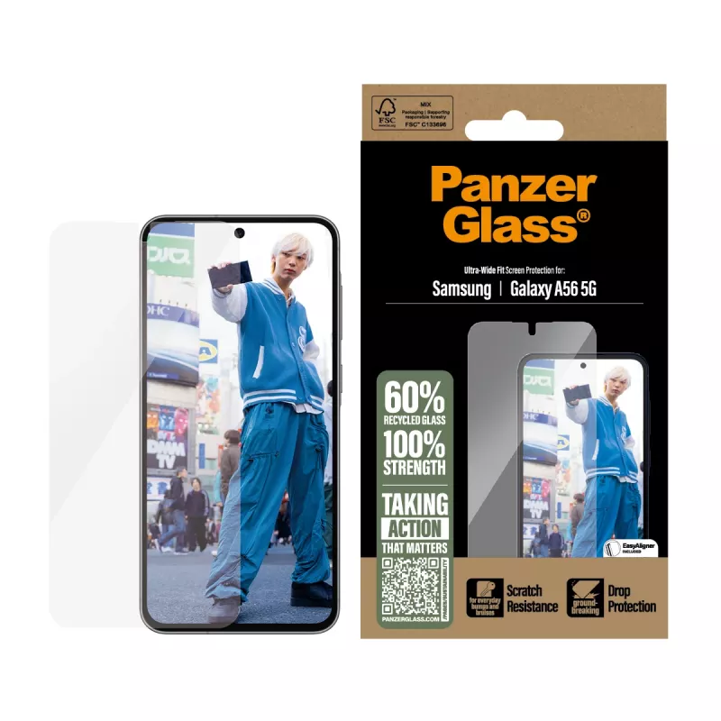 PanzerGlass® protezione display Samsung Galaxy A56 5G | Ultra-Wide Fit con EasyAligner