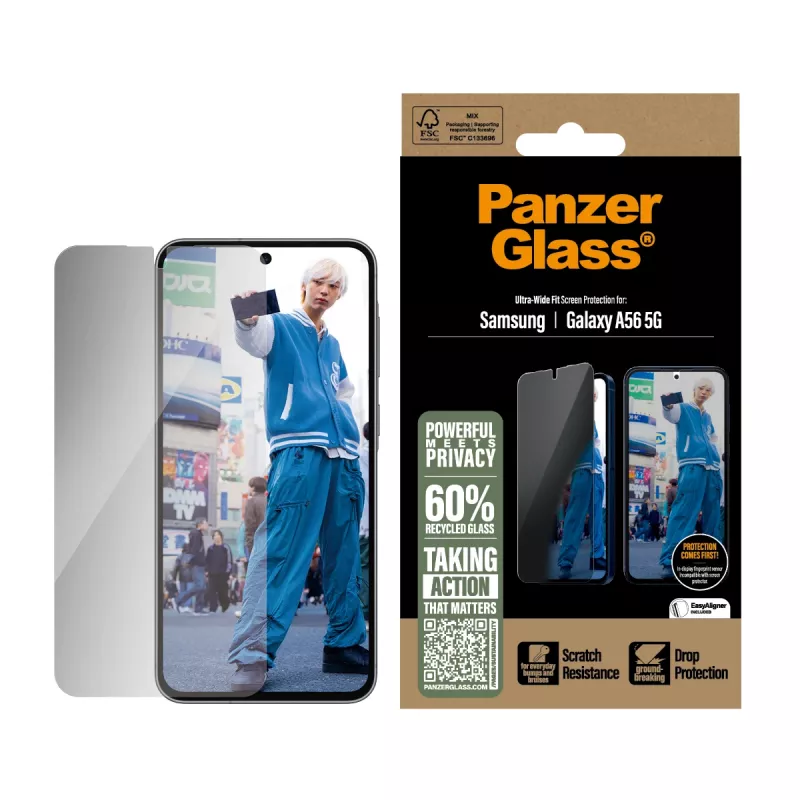 PanzerGlass® Privacy Screen Protector Samsung Galaxy A56 5G | Ultra-Wide Fit