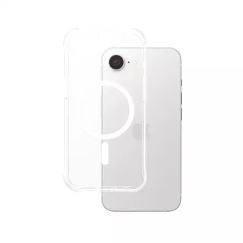 PanzerGlass CARE™ by ® Samba custodia trasparente con bianco compatibile Qi iPhone 17e | 16e