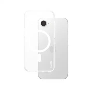 Cover PanzerGlass CARE by Flagship custodia trasparente Urban Combat bianco compatibile Qi iPhone 16e