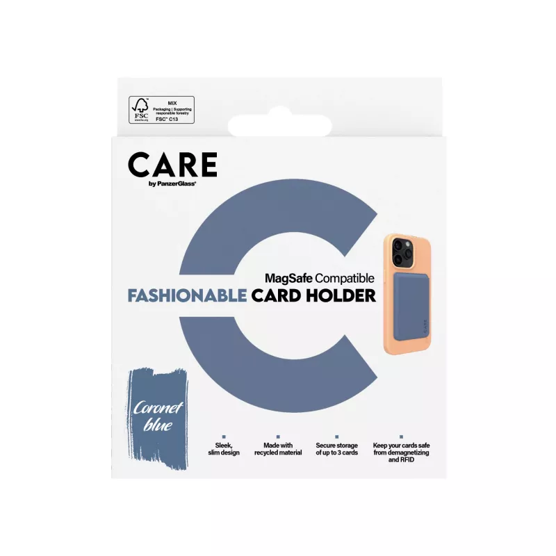 PanzerGlass CARE™ by ® portacarte blu iPhone, custodia, Apple, Apple - iPhone, blu
