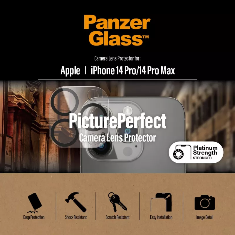 PanzerGlass® PicturePerfect protezione lente fotocamera iPhone 14 Pro | 14 Pro Max