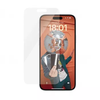 PanzerGlass® pellicola protezione display iPhone 15 Plus | Classic Fit, Apple, Apple - iPhone 15 Plus, applicazione a secco, antigraffio, antiurto, trasparente, 1 pz.