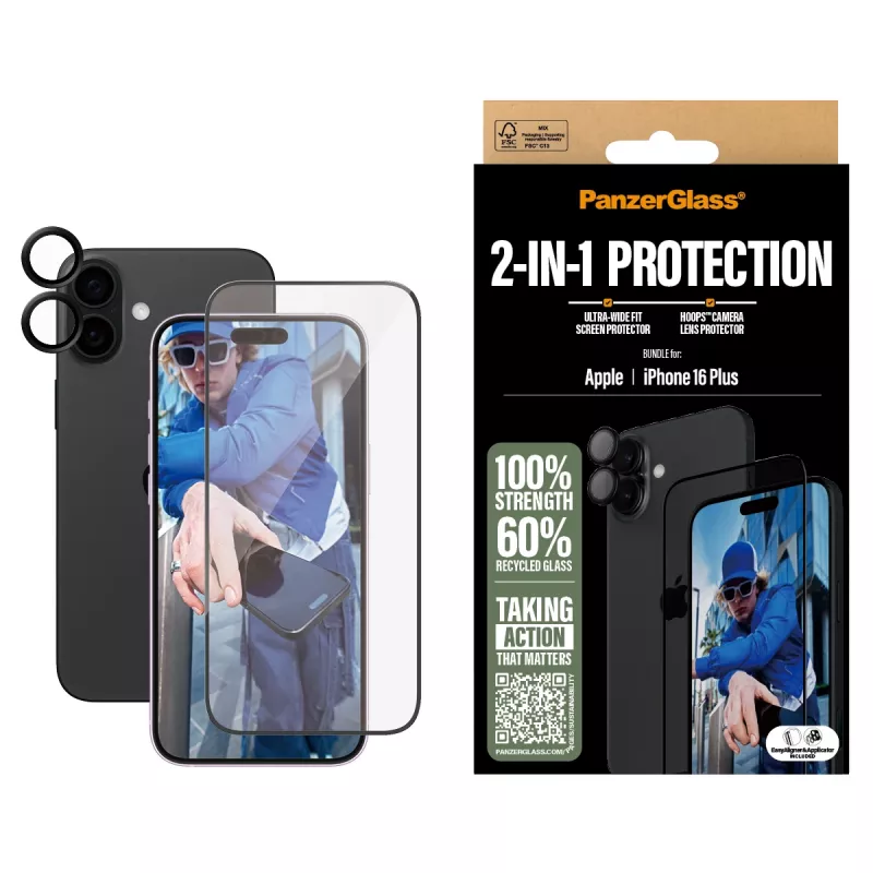 PanzerGlass 2-in-1 Bundle iPhone '24 6,7 pollici B2863+1283
